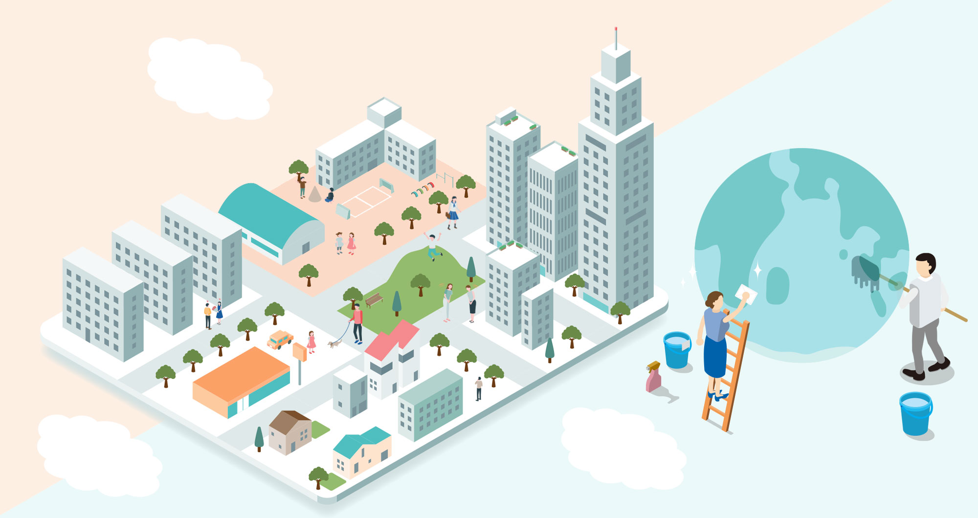 with local with earth